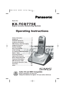 Manual Panasonic KX-TCD775 Wireless Phone
