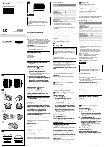 Manual Sony SEL35F18 Lente