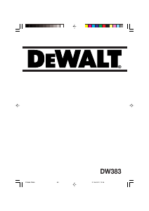 Kullanım kılavuzu DeWalt DW383 Yuvarlak testere