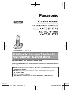 Kullanım kılavuzu Panasonic KX-TG2711TR Kablosuz telefon