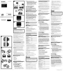 Bedienungsanleitung Sony SEL2870 Objektiv