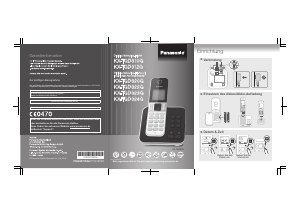 Bedienungsanleitung Panasonic KX-TGD322G Schnurlose telefon