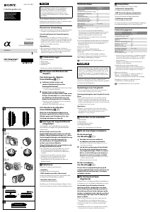 Manual Sony SEL20F28 Lente