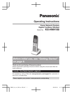 Manual Panasonic KX-HNH100 Wireless Phone