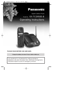 Manual Panasonic KX-TCD950 Wireless Phone