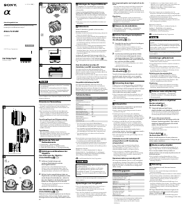 Bedienungsanleitung Sony SAL85F28 Objektiv