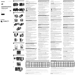 Bedienungsanleitung Sony SAL70400G Objektiv