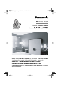 Manuale Panasonic KX-TCD200JT Telefono senza fili