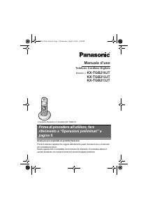 Manuale Panasonic KX-TGB210JT Telefono senza fili
