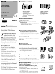 Bedienungsanleitung Sony SAL70200G Objektiv
