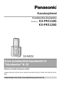 Kasutusjuhend Panasonic KX-PRS110G Traadita telefon