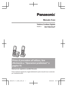Manuale Panasonic KX-TGC212JT Telefono senza fili