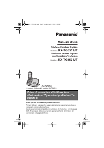 Manuale Panasonic KX-TG8521JT Telefono senza fili