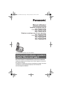 Mode d’emploi Panasonic KX-TG6511FR Téléphone sans fil
