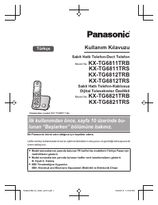 Kullanım kılavuzu Panasonic KX-TG6811TRB Kablosuz telefon
