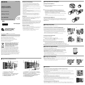 Bedienungsanleitung Sony SAL300F28G Objektiv