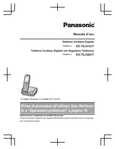 Manuale Panasonic KX-TGJ310JT Telefono senza fili