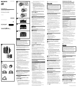 Manual Sony SAL18552 Lente