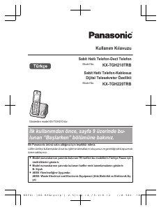 Kullanım kılavuzu Panasonic KX-TGH220TR Kablosuz telefon