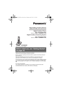 Handleiding Panasonic KX-TG8051FX Draadloze telefoon