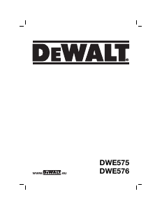 Bedienungsanleitung DeWalt DWE576 Kreissäge