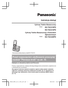 Instrukcja Panasonic KX-TGC212PD Telefon bezprzewodowy