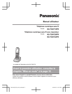 Mode d’emploi Panasonic KX-TGH710FR Téléphone sans fil