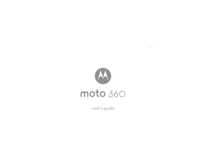 Bruksanvisning Motorola Moto 360 Smart klocka