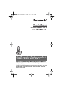 Mode d’emploi Panasonic KX-TG5511BL Téléphone sans fil
