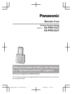 Manuale Panasonic KX-PRS110JT Telefono senza fili