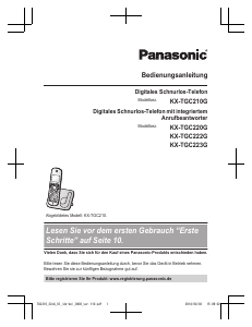 Bedienungsanleitung Panasonic KX-TGC222G Schnurlose telefon