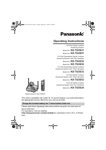 Manual Panasonic KX-TG5631 Wireless Phone