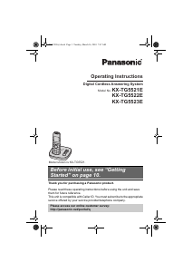 Manual Panasonic KX-TG5523E Wireless Phone