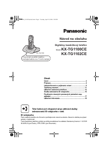 Návod Panasonic KX-TG1100CE Bezdrôtový telefón