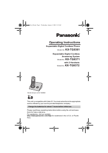 Manual Panasonic KX-TG9361 Wireless Phone