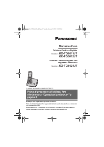 Manuale Panasonic KX-TG6621JT Telefono senza fili