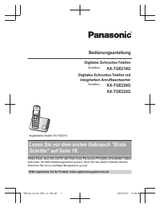 Bedienungsanleitung Panasonic KX-TGE220G Schnurlose telefon