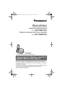 Mode d’emploi Panasonic KX-TG8521SL Téléphone sans fil