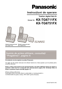 Manual Panasonic KX-TG6751FXB Telefon wireless