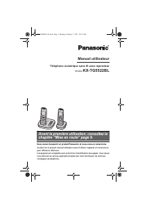 Mode d’emploi Panasonic KX-TG5522BL Téléphone sans fil
