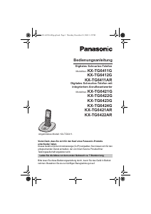 Bedienungsanleitung Panasonic KX-TG6421GT Schnurlose telefon