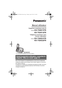 Mode d’emploi Panasonic KX-TG8511FR Téléphone sans fil