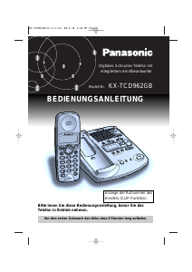 Bedienungsanleitung Panasonic KX-TCD962 Schnurlose telefon