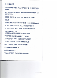 Handleiding Whirlpool Hollywood 1400 Wasmachine
