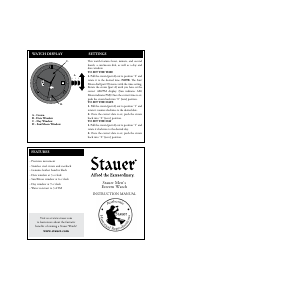 Handleiding Stauer 43475 Horloge