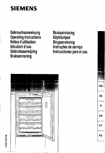 Manuale Siemens GI13B00 Congelatore