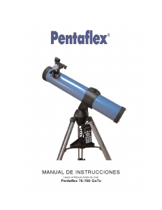 Manual de uso Pentaflex 76-700 GoTo Telescopio