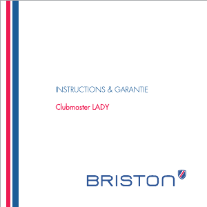Mode d’emploi Briston 19924.SA.T.1.NB Clubmaster Lady Montre