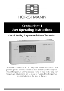 Handleiding Horstmann Centaurstat 1 Thermostaat