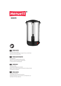Instrukcja Menuett 008-378 Ekspres do kawy